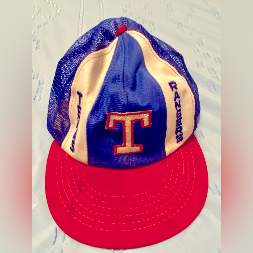 Vintage Texas Rangers Snapback Trucker Hat